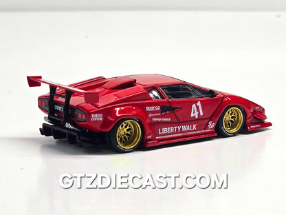 Mini GT #1100 1:64 Lamborghini Countach LB-WORKS – Red