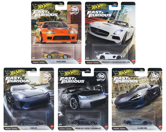 (FULL CASE) Hot Wheels 1:64 Fast & Furious 25Th Anniversary Premium 2026 R