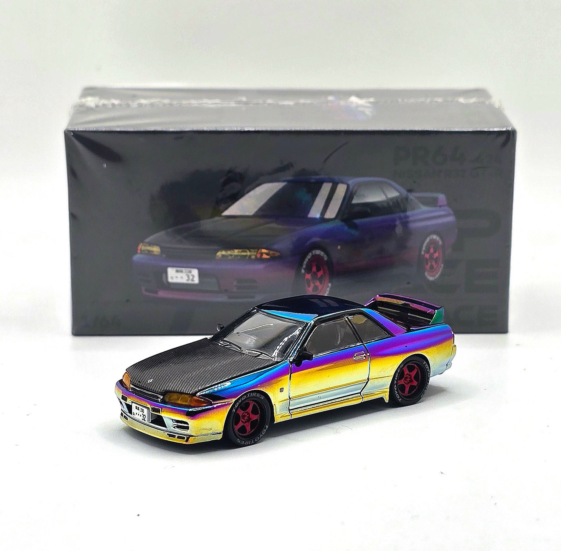 POPRACE 1/64 SKYLINE GT-R R32 Magic Chrome VANCOUVER Edition