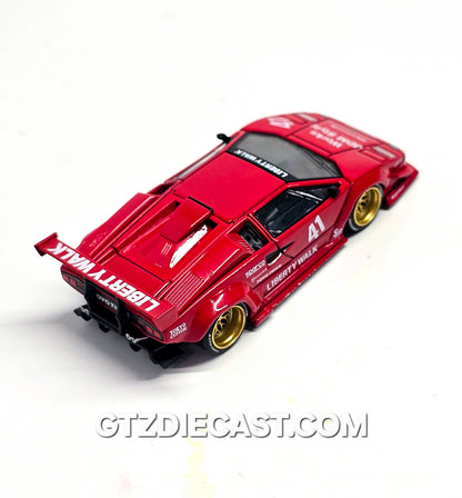 Mini GT #1100 1:64 Lamborghini Countach LB-WORKS – Red
