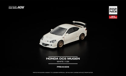 (PRE ORDER)POPRACE 1/64 HONDA DC5 MUGEN WHITE NEW TOOLING