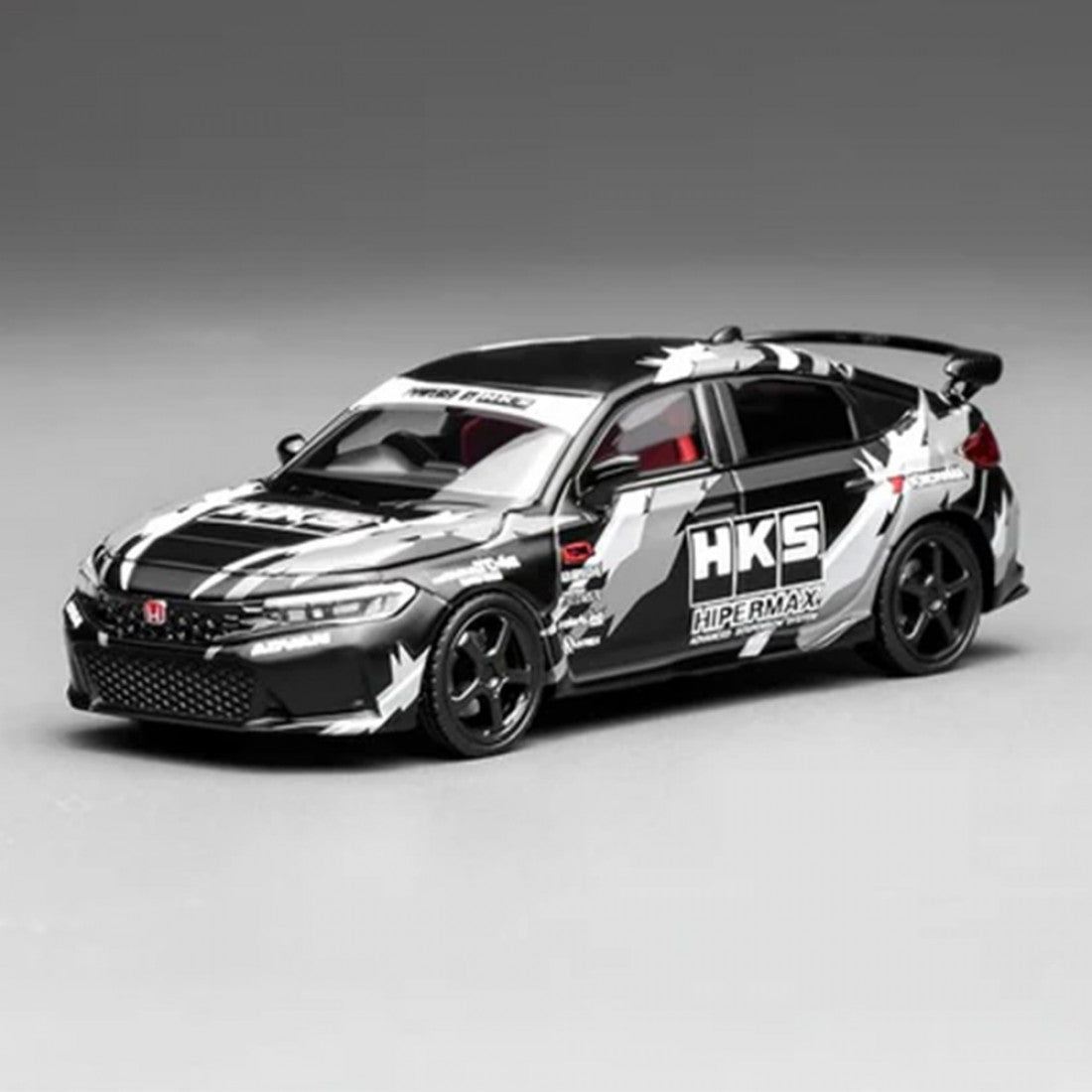 Motorhelix 1/64 Honda Civic TYPE R (FL5) HKS Matte Black M65320