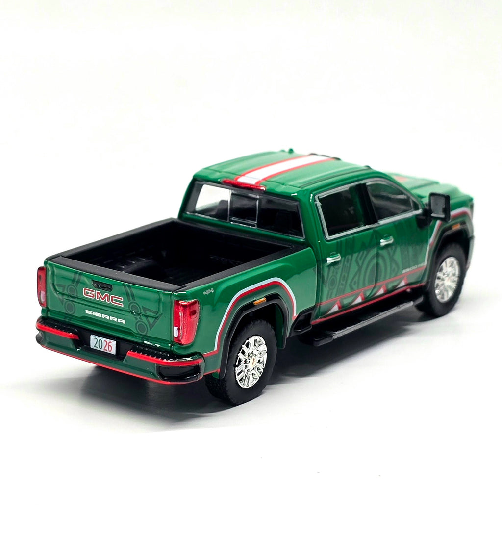 Greenlight 1:64 International Soccer Celebration ’26 – 2022 GMC Sierra 3500 HD Mexico Tribute with Eagle – Limited Edition