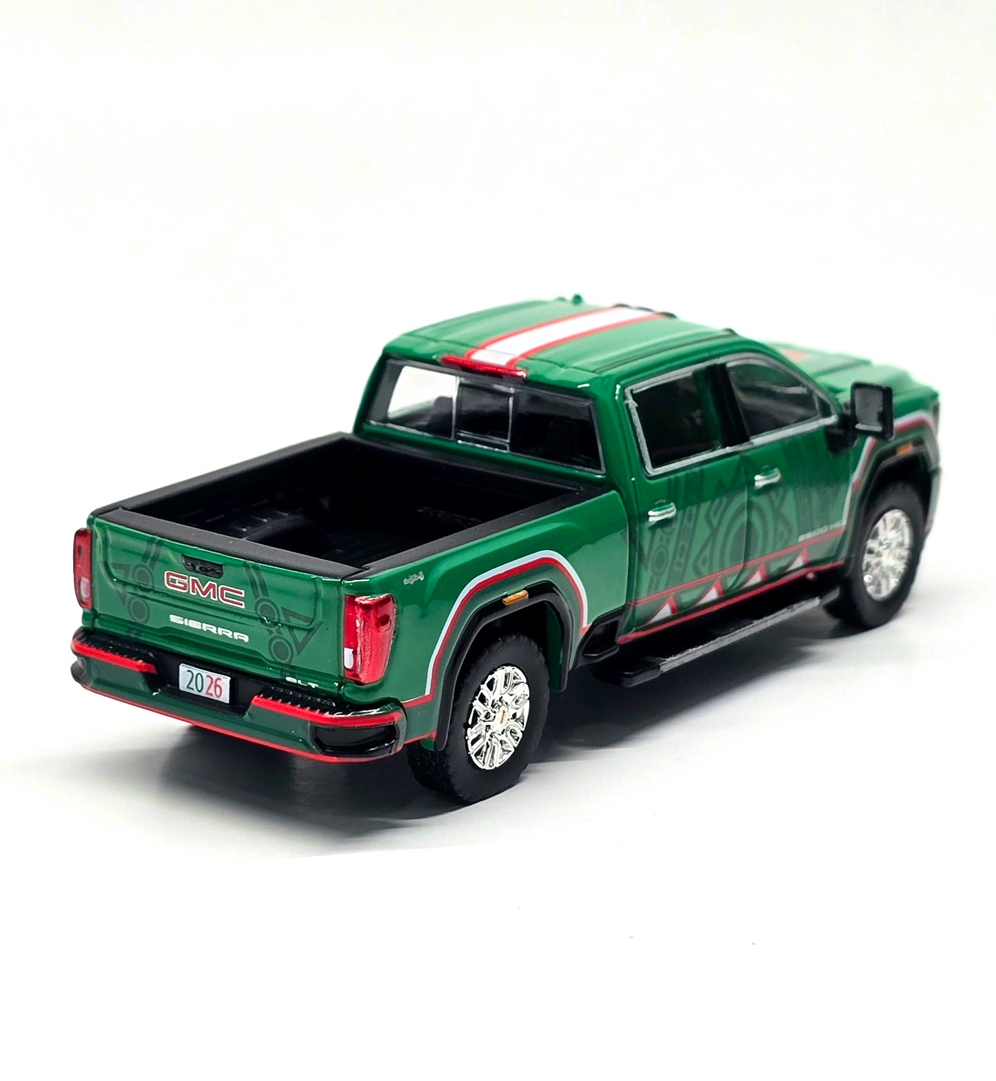 Greenlight 1:64 International Soccer Celebration ’26 – 2022 GMC Sierra 3500 HD Mexico Tribute with Eagle – Limited Edition