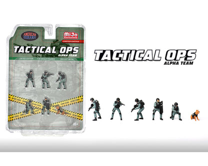 American Diorama 1:64 Figures Tactical OPS Police Team – MiJo Exclusives – Limited Edition