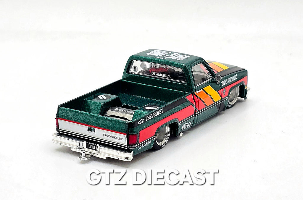 Kaido House x Mini GT 1:64 Chevrolet Silverado KAIDO WORKS V3 -Dark Green