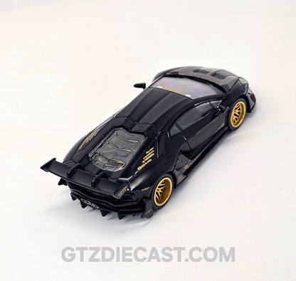 Mini GT 1:64 LB-WORKS Lamborghini Aventador Limited Edition – Matte Black