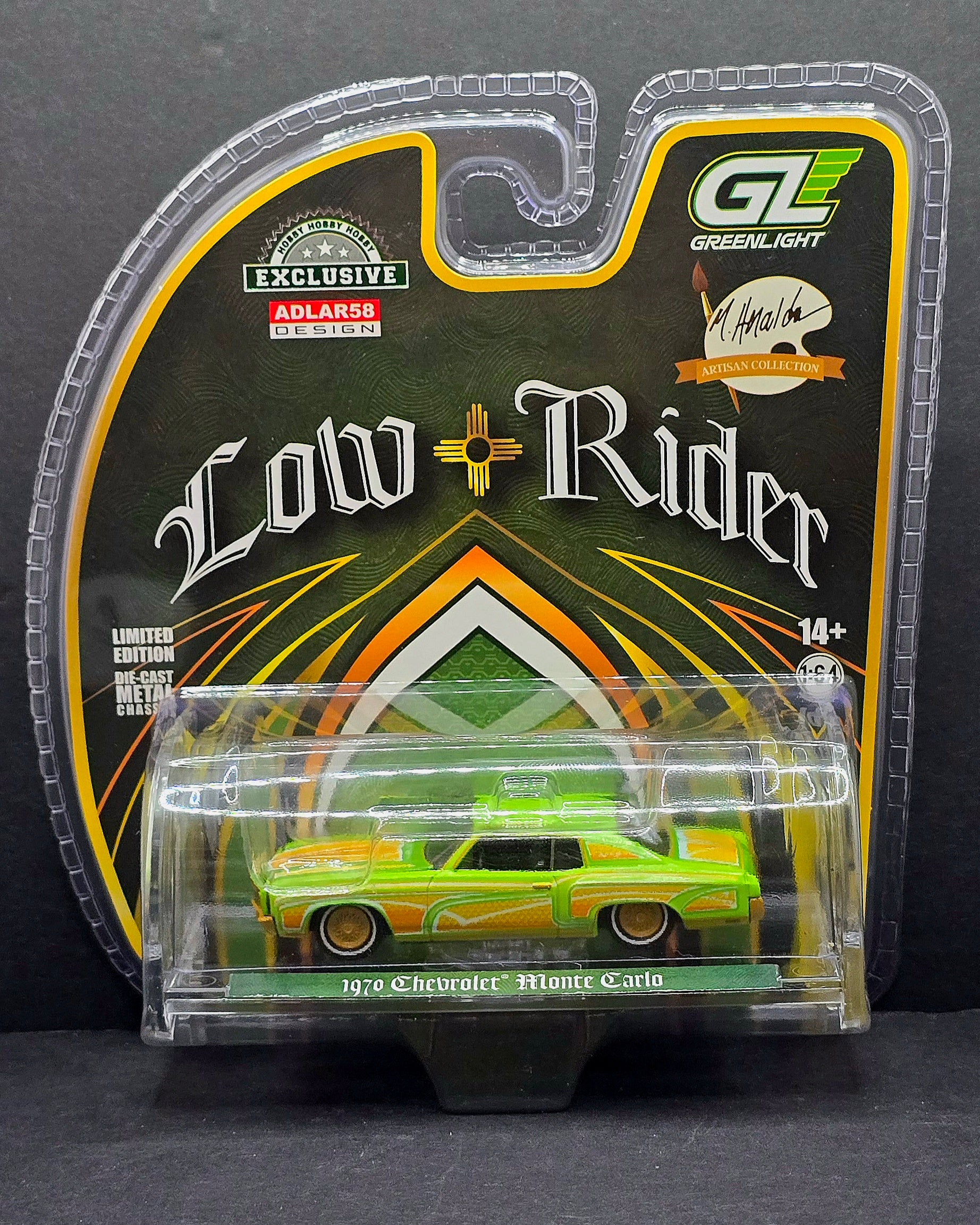 Greenlight 1970 Chevy Monte Carlo Lowrider Michael Heralda Special Edition 1/64