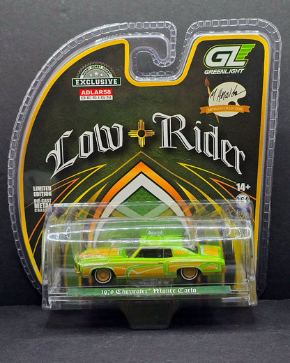 Greenlight 1:64 1970 Chevrolet Monte Carlo Lowrider – Michael Heralda Special Edition – Hobby Exclusive – Green