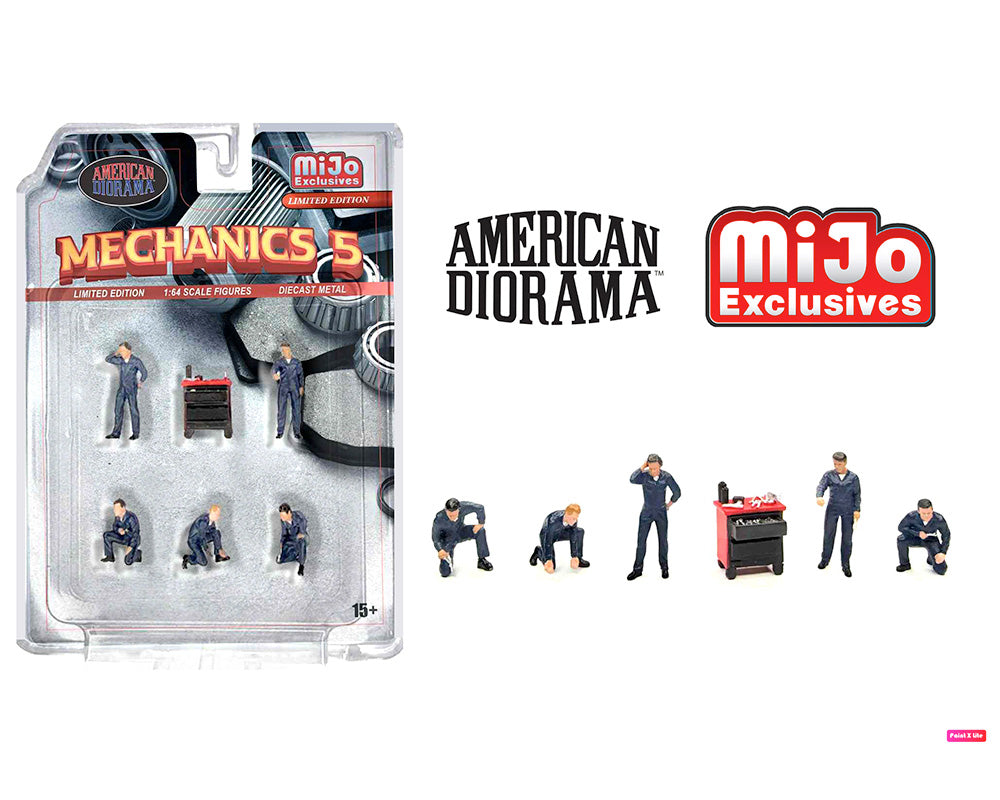 American Diorama 1:64 Figures Mechanics 5 – MiJo Exclusives