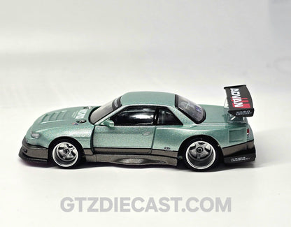 Kaido House x Mini GT Nissan Silvia S13-R – Sea Foam Green //232