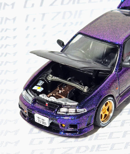 Pop Race Skyline GT-R R33 Purple PR64-256