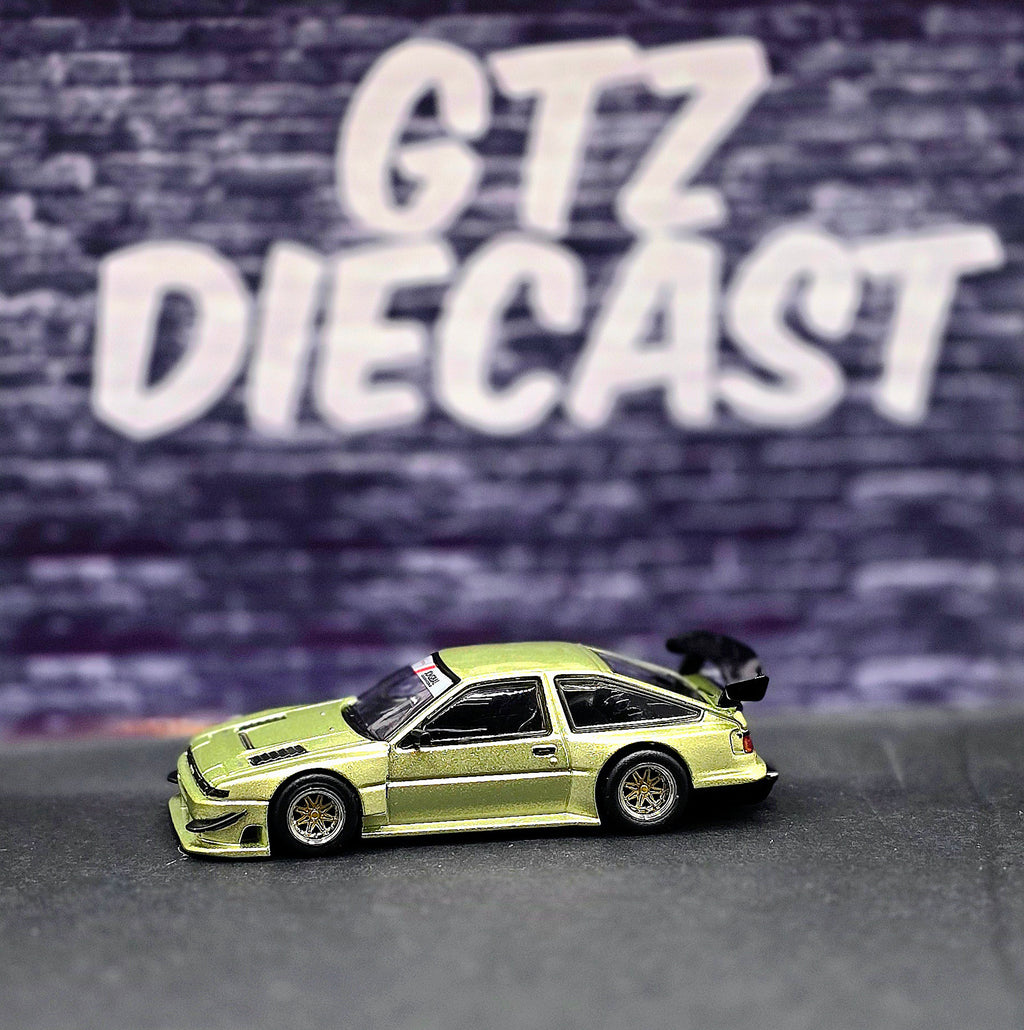 Tarmac Works 1:64 Toyota Sprinter Trueno AE86 Widebody Green JONSIBAL Designworks