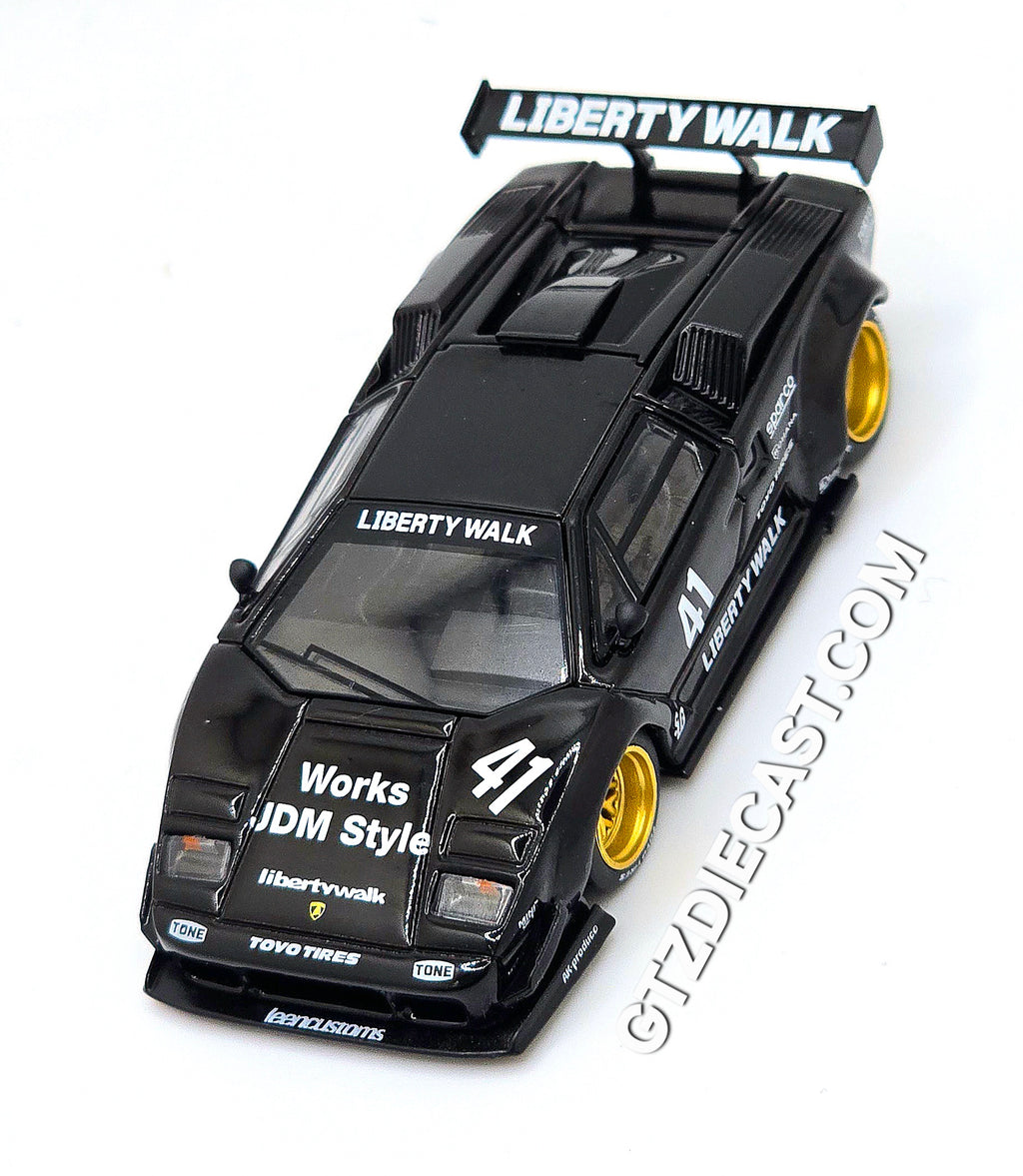 Mini GT 1:64 Lamborghini Countach LB-WORKS Black #1081