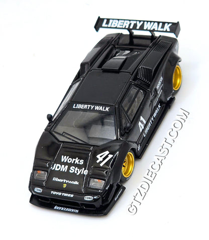 Mini GT 1:64 Lamborghini Countach LB-WORKS Black #1081