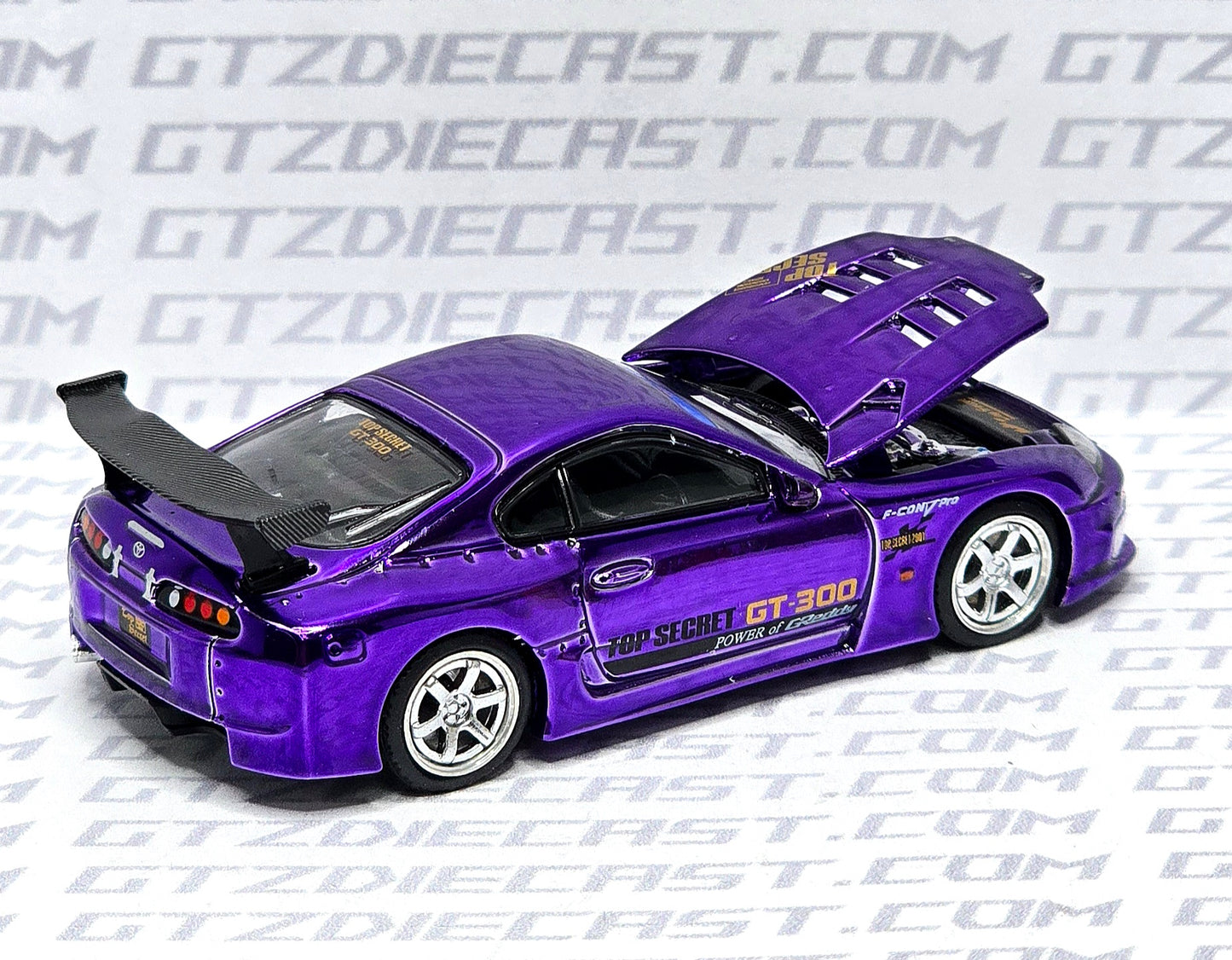 1:64 Pop Race Toyota Supra GT300 Top Secret 458 Tokyo Auto Salon 2025 Hong Kong