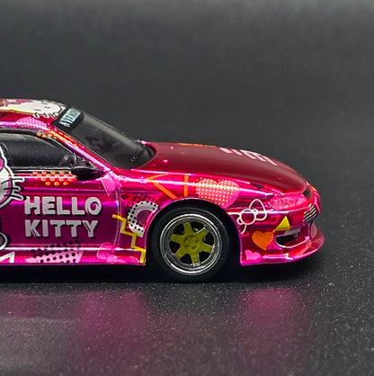Tarmac Works 1/64 VERTEX Silvia (S14) Hello Kitty Pink Chrome APA XPO 2025 event model