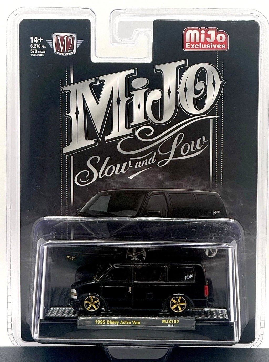 (CHASE )! M2 Machines 1:64 1995 Chevrolet Astro Van Custom Slow & Low 31500-MJS102