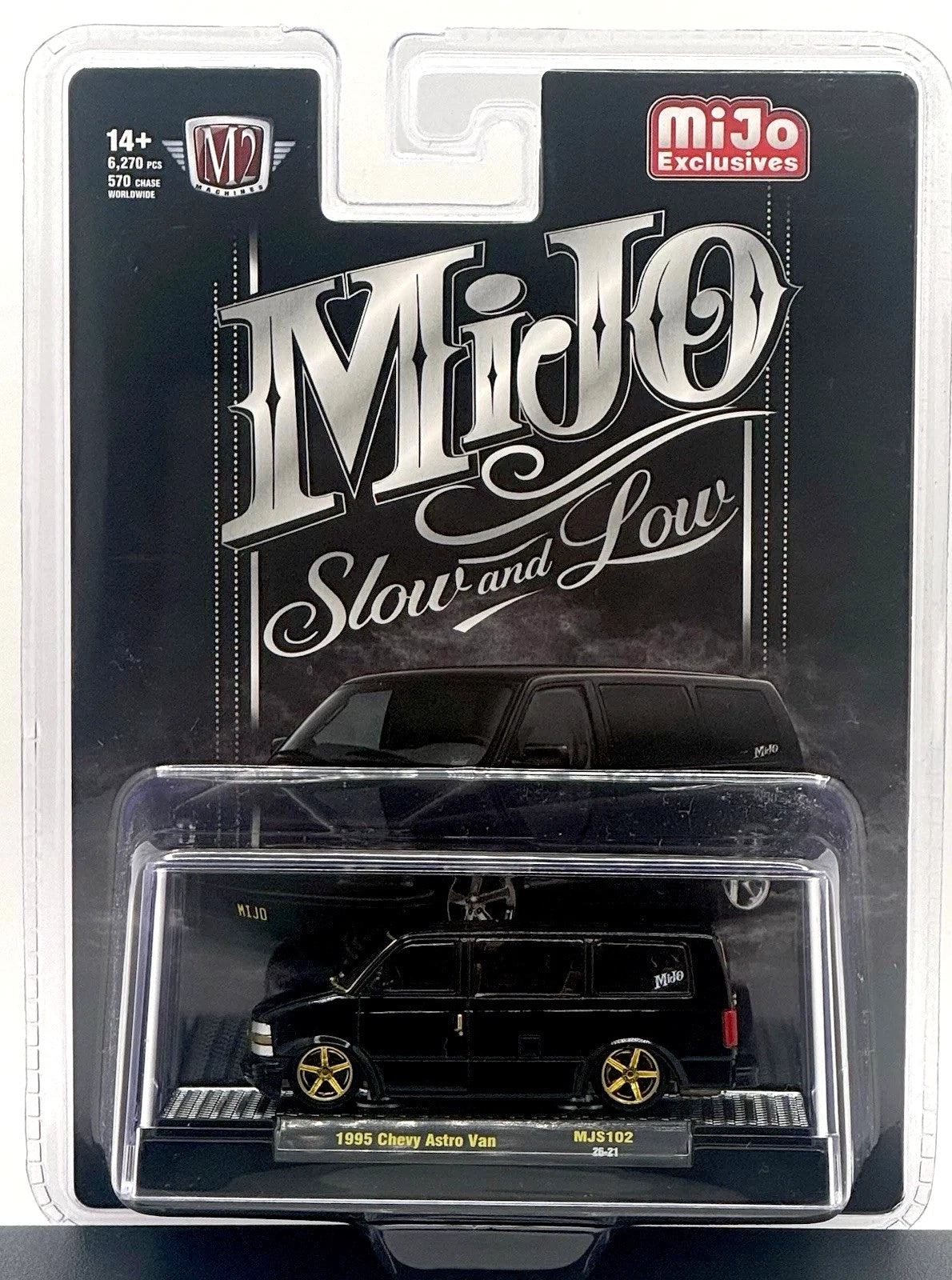 (CHASE )! M2 Machines 1:64 1995 Chevrolet Astro Van Custom Slow & Low 31500-MJS102