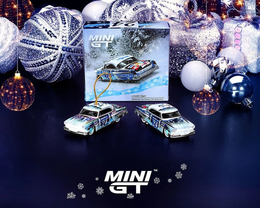 MiniGT #888 Lincoln Capri Christmas Hot Rod by Tim Sadchikov 2024 Christmas Edition