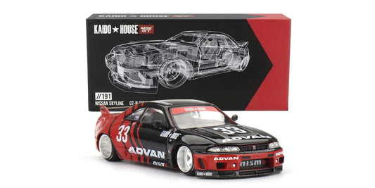 Nissan Skyline GT-R (R33) ADVAN #191 - Kaido House x Mini GT 1:64