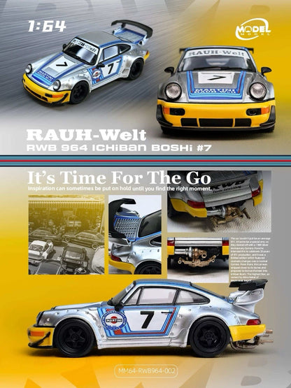 RWB 964 #7 "ICHIBAN BOSHI - MARTINI RACING" 1/64 BY MODEL MODEL MM64-RWB964-002