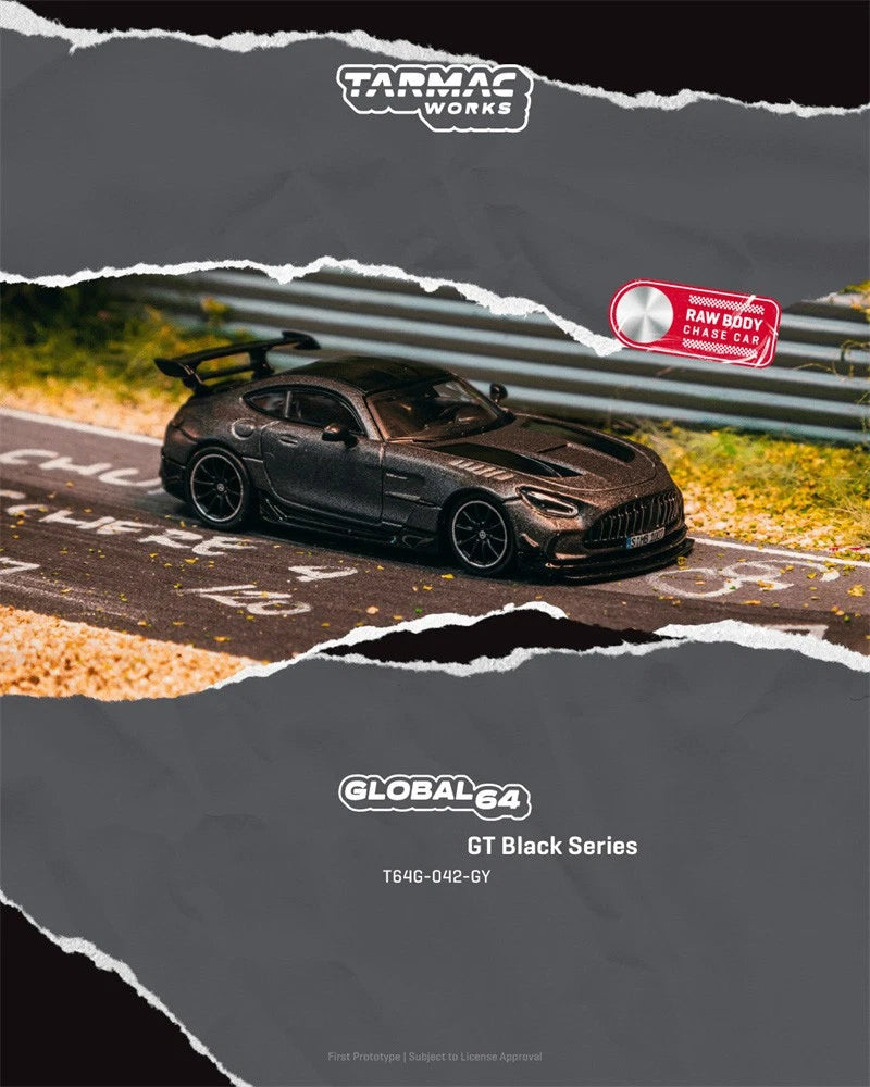 (COMING SOON) TARMAC GLOBAL64 164 Mercedes-Benz AMG GT Black Series Grey T64G-042-GY