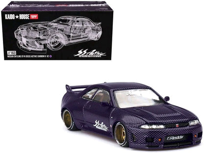 Nissan Skyline R33  Active Carbon Purple - Kaido House #163 1:64