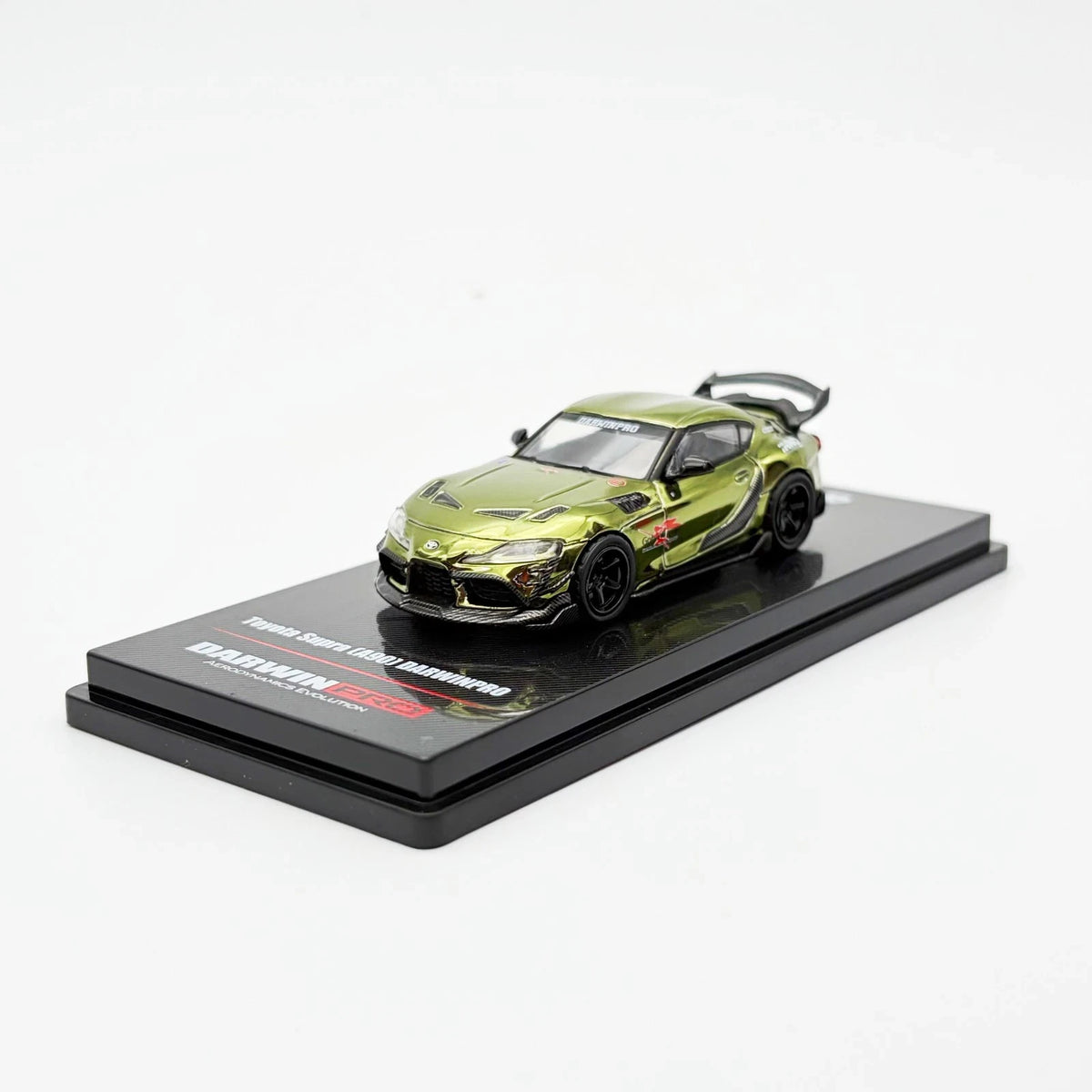 (Chase) INNO 1:64 SUPRA A90 DARWIN PRO Matt Green Diecast Model Car