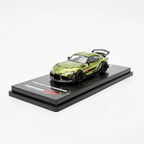 (Chase) INNO 1:64 SUPRA A90 DARWIN PRO Matt Green Diecast Model Car