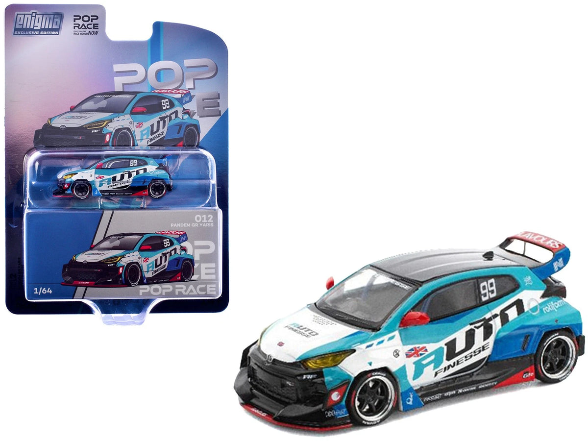 Pop Race Pandem Toyota GR Yaris Auto Finesse Blue White 012 Enigma Exclusive