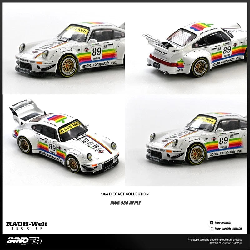 (COMING SOON)  INNO64 164 RWB 930 #89 Apple Livery IN64-RWB930-APPLE