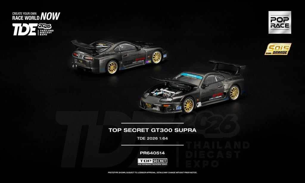 POPRACE 1/64 TOP SECRET GT300 SUPRA TDE 2026 PR640514