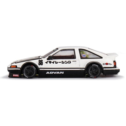 Toyota AE86 Sprinter Trueno Kaido Street V1- White Kaido House x Mini GT 1:64