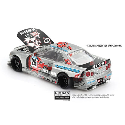 Nissan Skyline GT-R (R34) Kaido Star Racing V1- Silver - Kaido House x Mini GT 1:64