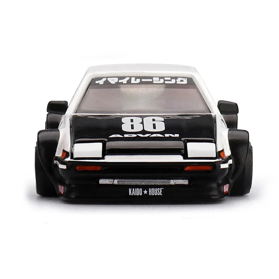 Toyota AE86 Sprinter Trueno Kaido Street V1- White Kaido House x Mini GT 1:64