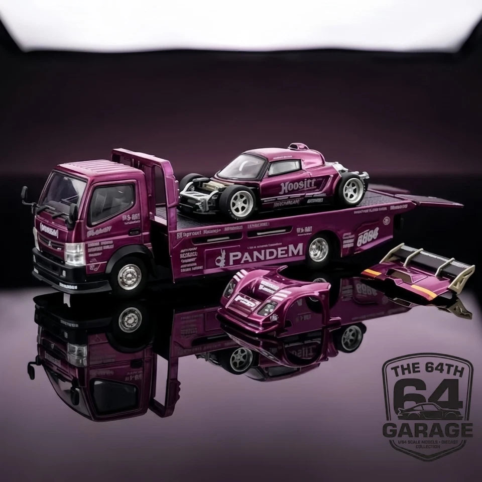 POPRACE 1/64 PANDEM Elise and FUSO Truck Set HEC 2026