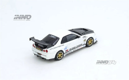 INNO64 GT-R (R-34)  TOP SECRET R34 White 1:64 SCALE