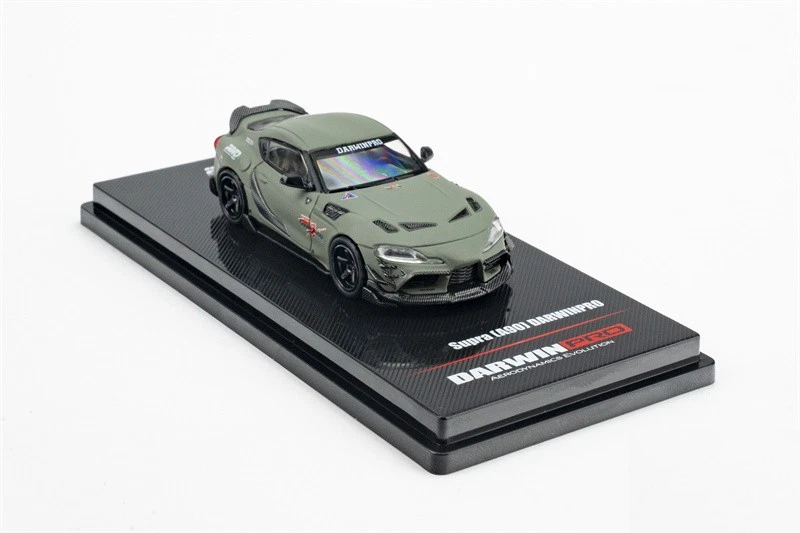 SUPRA A90 DARWIN PRO Matt Green Diecast Model Car INNO64 1:64 SCALE