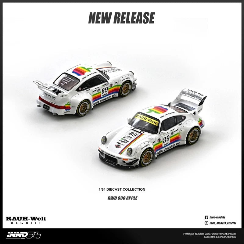 (COMING SOON)  INNO64 164 RWB 930 #89 Apple Livery IN64-RWB930-APPLE