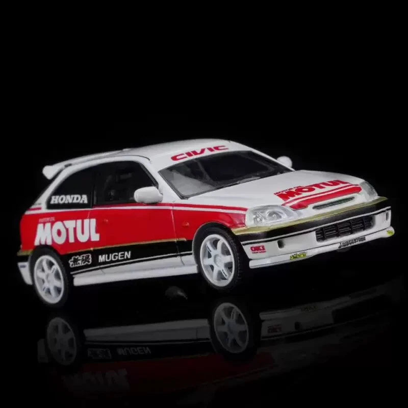 (COMING SOON) MOTORHELIX 1/64 Honda Civic TYPE R (EK9) Customized Motul Livery M65018