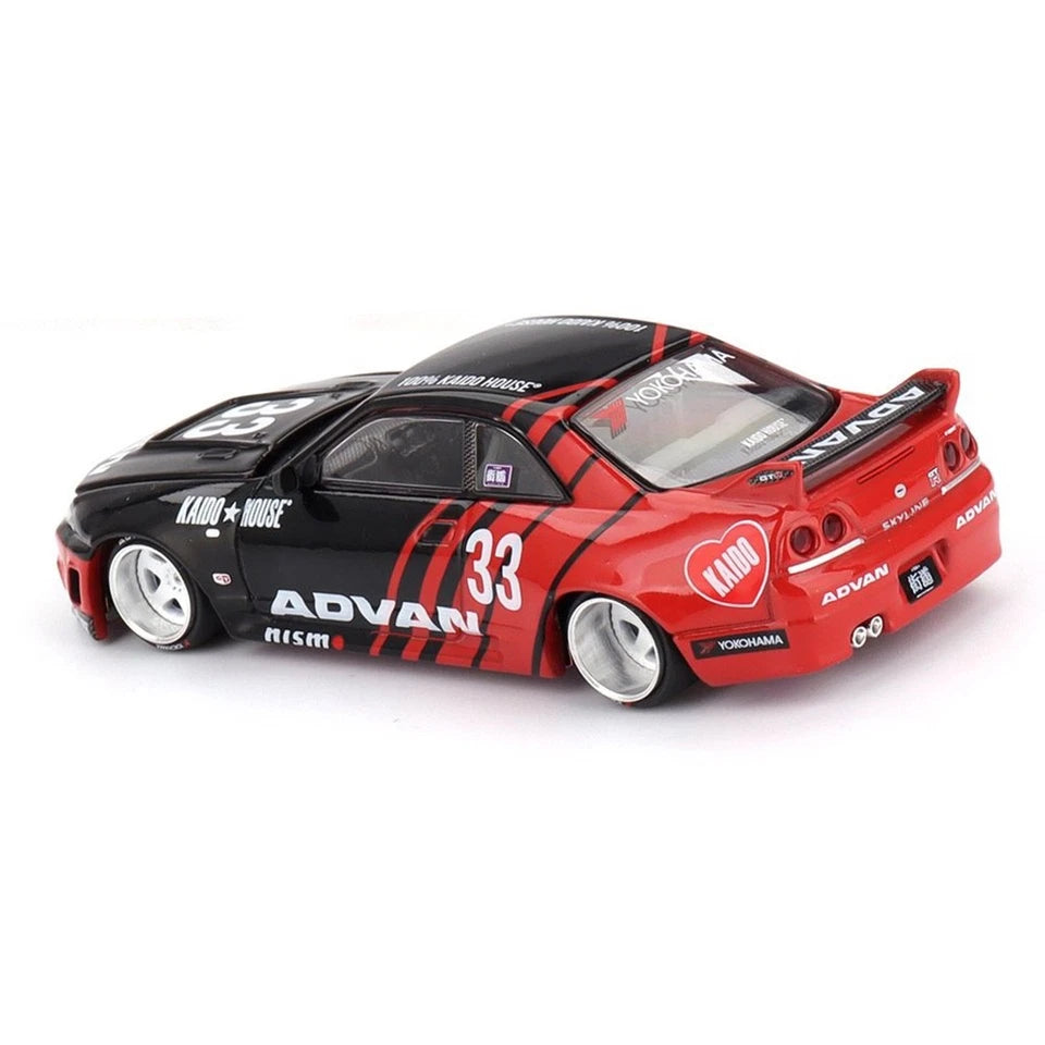Nissan Skyline GT-R (R33) ADVAN #191 - Kaido House x Mini GT 1:64