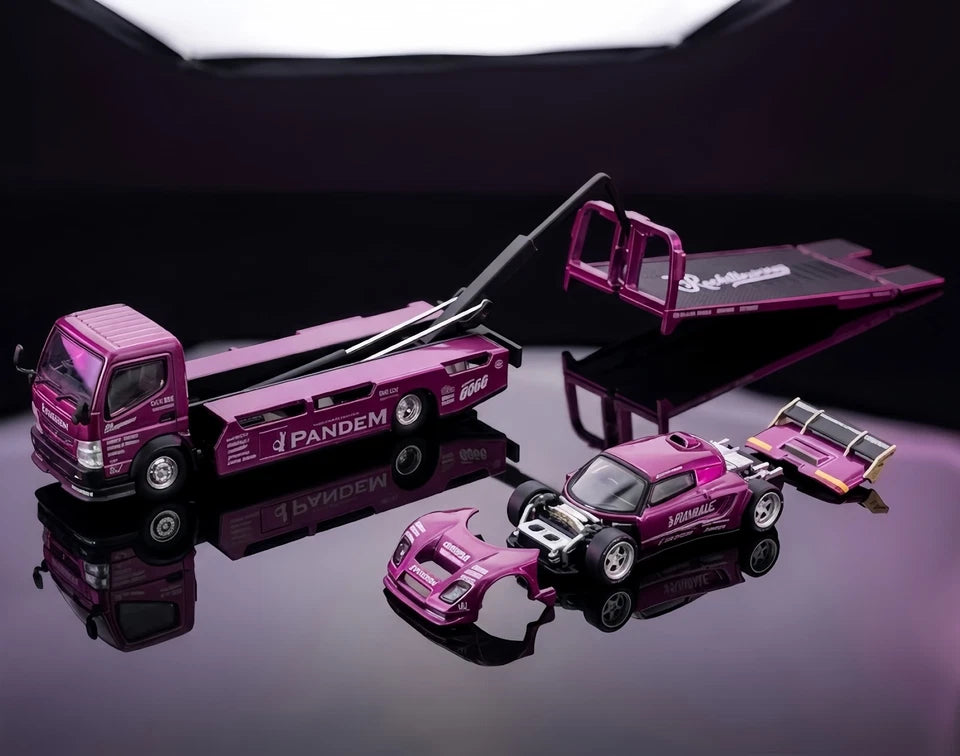POPRACE 1/64 PANDEM Elise and FUSO Truck Set HEC 2026