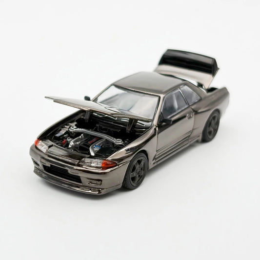 Nissan Sykline R32 GT-R DARK CHROME PRDC002 POP RACE 1:64 DIECAST MODEL
