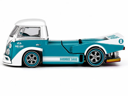 1:64 Kaido House x Mini GT Volkswagen T1 KAIDO WORKS V1 – Turquoise/White