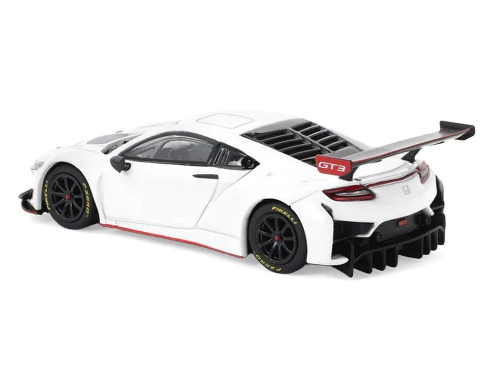 HONDA NSX GT3 EVO22 - WHITE PR640280 POP RACE 1:64 DIECAST MODEL