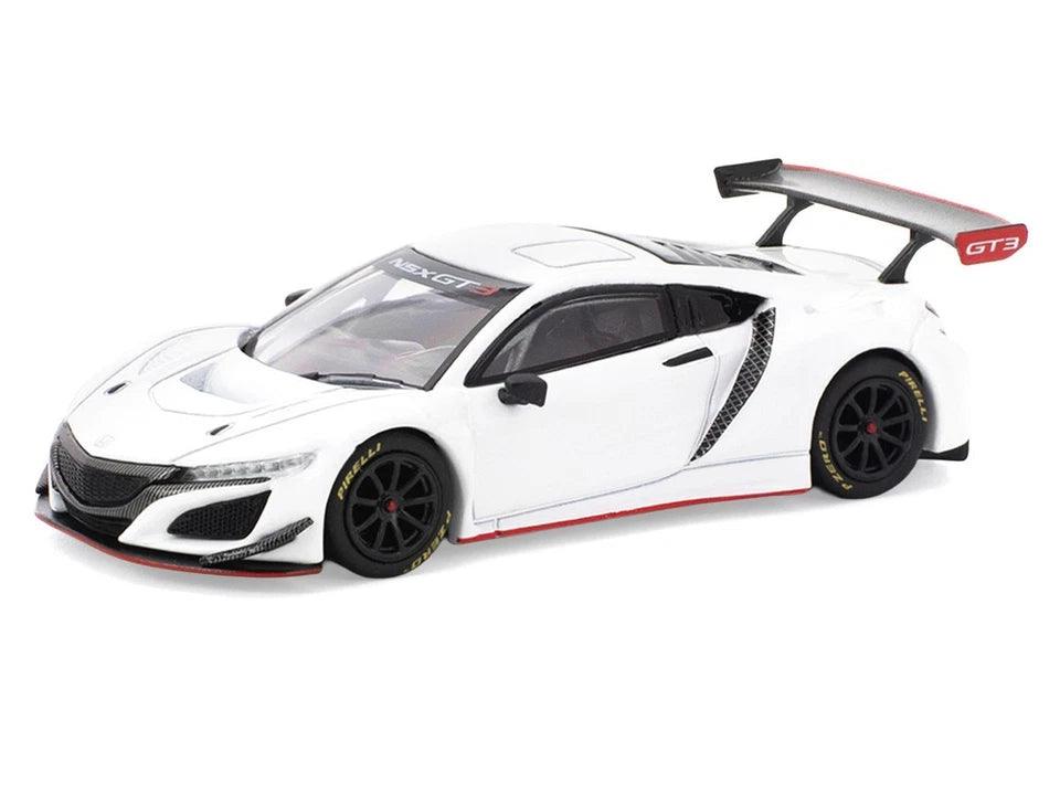 HONDA NSX GT3 EVO22 - WHITE PR640280 POP RACE 1:64 DIECAST MODEL
