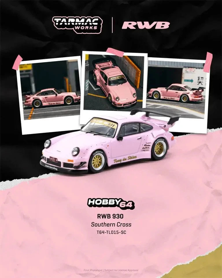 (COMING SOON) TARMAC WORKS HOBBY64 164 RWB 930 Southern Cross T64-TL015-SC