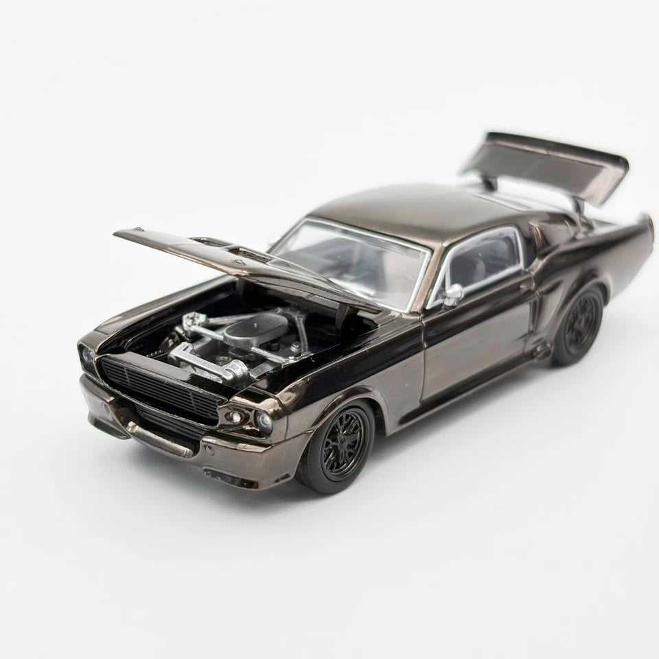 FORD SHELBY MUSTANG GT500 DARK CHROME PRDC004 POP RACE 1:64 DIECAST MODEL