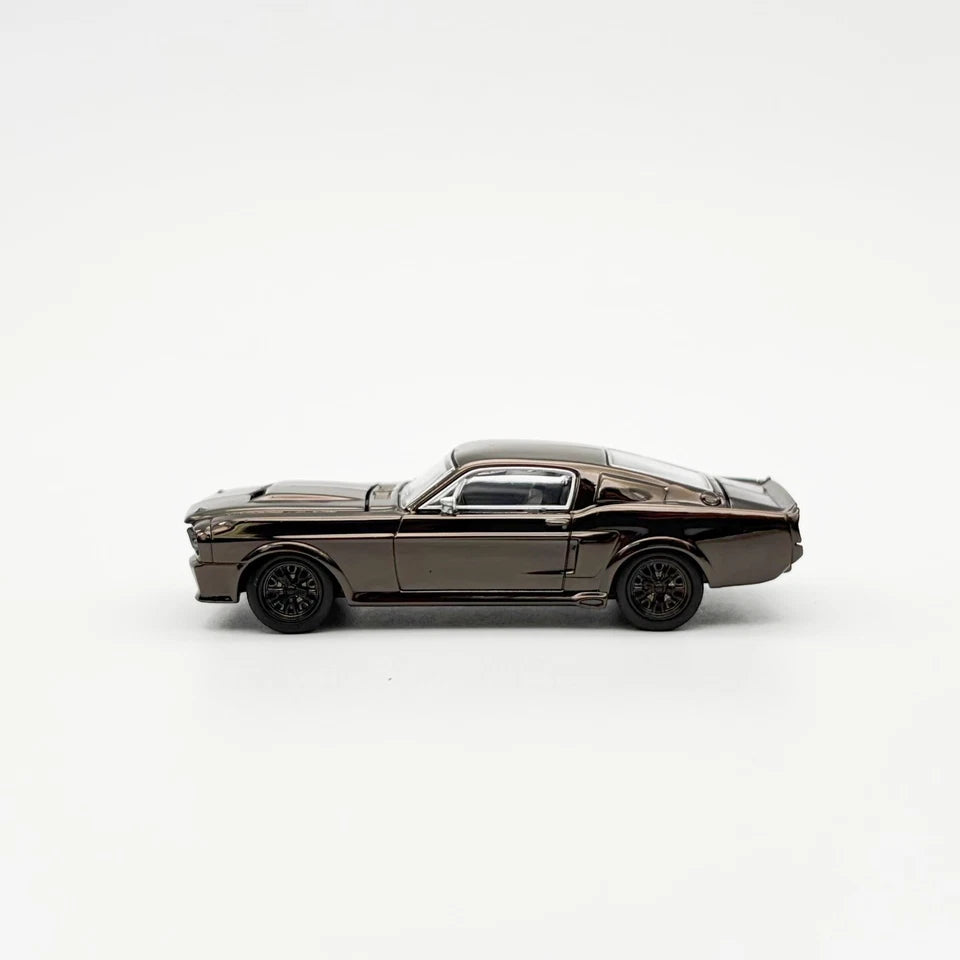 POPRACE 1/64 SHELBY MUSTANG GT500 DARK CHROME PRDC004